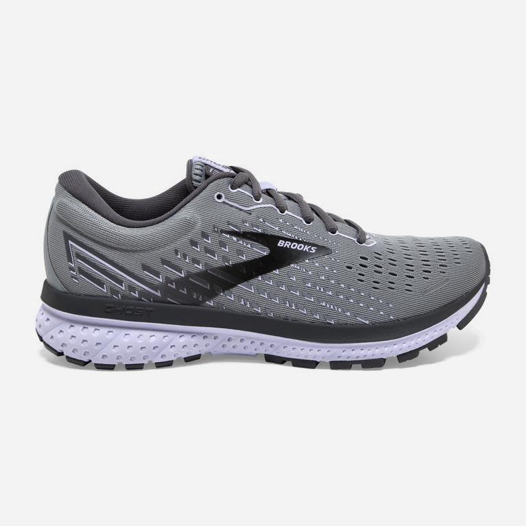 Brooks Ghost 13 Israel - Women's Road Running Shoes - Grey/Blackened Pearl/Purple (47985-MNAP)